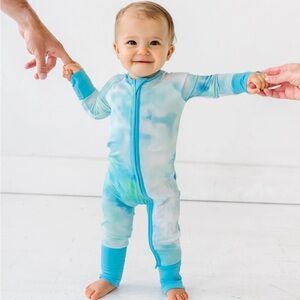 Little Sleepies Tidepool Watercolor Preemie Zippy Sleeper